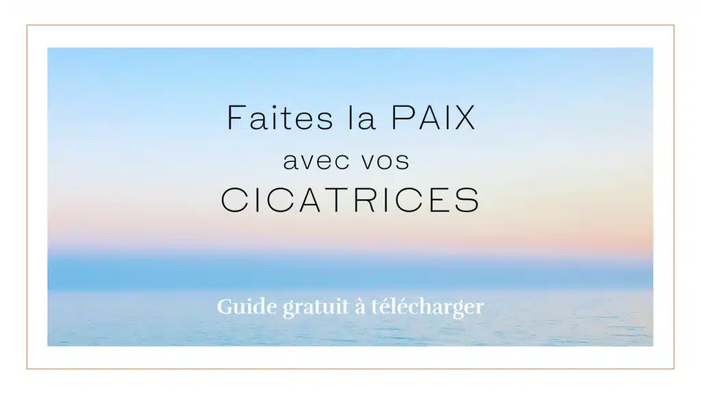 Couverture du guide "Faites la paix avec vos cicatrices" de Stephanie Romeo